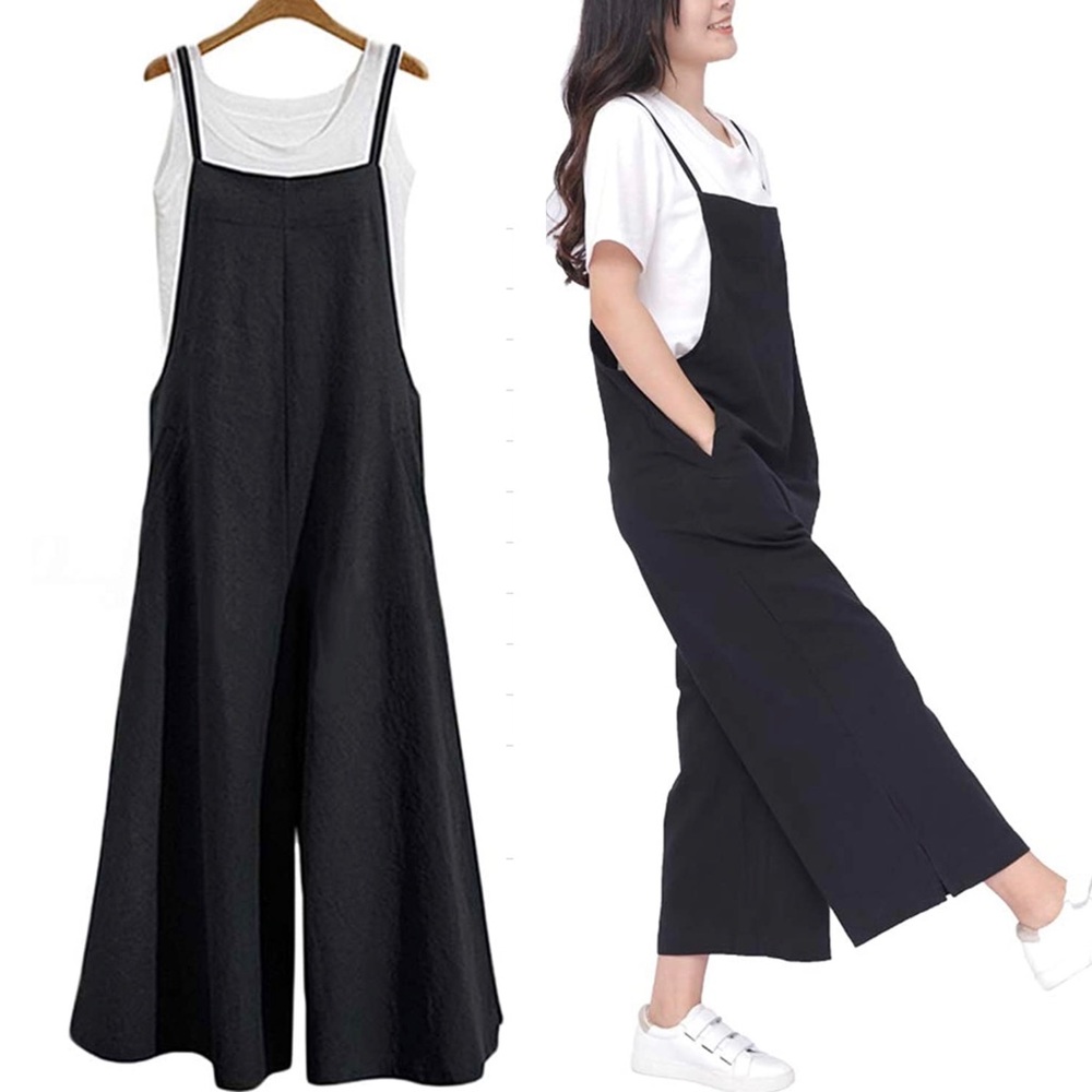 Black Cotton Romper